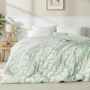 Dekbed zonder hoes - Luxueus en zacht voor alle seizoenen - 200x200 cm - Saliegroen (8785364676604)