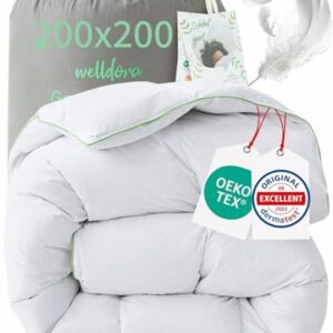 Dons- en verendekbed 200x200 cm - Luxe hotelcomfort met natuurlijke vulling (8785364826030)