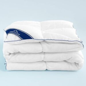 Donsdekbed voor koude nachten - 140x200 cm - Warmteklasse 4 - Perkalen tijk (8785355964086)