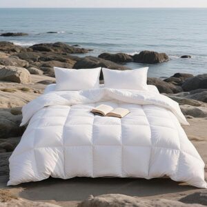Donzen dekbed 200x200 cm - Allergeenvrij en ademend - Biologisch katoen (8785349812423)