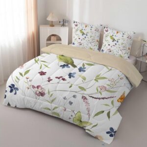 Dubbel Dekbed - Dekbed Zonder Hoes - Alle Seizoenen Comfort - Dubbelzijdig Patroon - 200x200 cm - Wit (9101165362116)