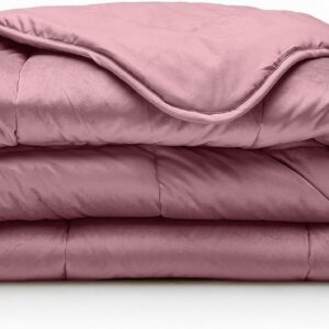 Extra Zacht Velvet Dekbed 240x200 Roze - Wasbaar Holle Vezel Dekbed zonder Tijk (9101030302650)