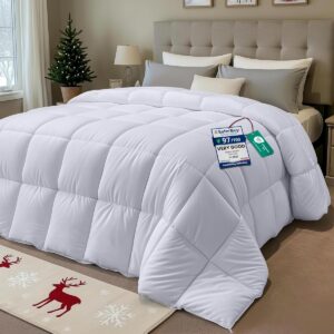 Gewatteerd dekbed 200x200 cm met 350 GSM polyester vulling - Luxe slaapervaring (9101047018636)