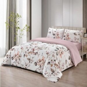Lavella - dekbedovertrek set - Efil - microvezel - grijs - 4-delig 200x220 cm (8718403024906)