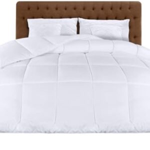 Lichtgewicht Zomerdekbed 200x200 cm - Wit - Gewatteerd Polyester - Doosstijl Stikken - Hoeklabels - Machinewasbaar (8785365072399)