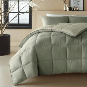 Luxe 2-in-1 Dekbed met Vaste Overtrek - Wasbaar & Hypoallergeen - Percale Katoen - Dekbed Zonder Overtrek - 200x200 cm (9101022924167)