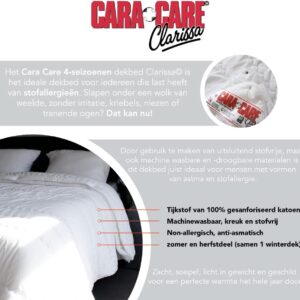 Luxe Dekbed - 4-Seizoenen Dekbed - Stofvrij Slapen - Wasbaar tot 90 graden - 240x200 cm - Wit (9101165703261)