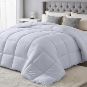 Microvezel Dekbed 200x220 cm - 280 GSM - Winterdekbed - Wit - Met hoeklabels en doosnaad tegen verschuiven (8785356005528)