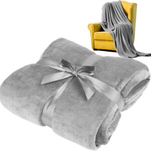 Teesa - Coral Fleece Dekbed - 200x220 cm - Grijs - Oeko-Tex (5901890070188)