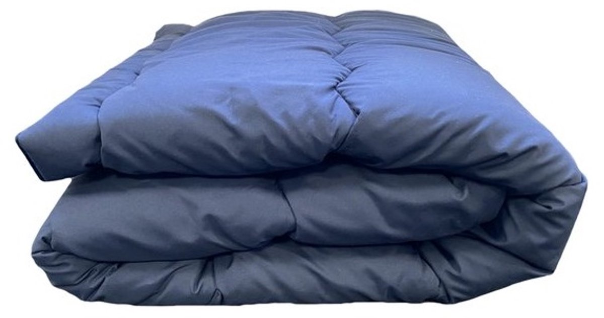 Topmerk - Luxe en makkelijk dekbed zonder overtrek (B-keuze) - Hoesloos 2 persoons dekbed 200x200 cm - Anti-allergisch & hygiënisch - Wasbaar op 60°C - Wolkenzacht en soepel - Blauw - All Year comfort zomerdekbed & winterdekbed DUURZAMERE KEUZE (6017415862820)