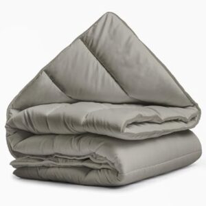 Tweepersoons Dekbed met Geïntegreerd Overtrek - Kaki - 240x200 cm - Wasbaar - Geschikt voor alle Seizoenen - Inclusief Kussenslopen (8785355996148)