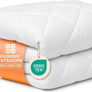 Tweepersoons dekbed 200x200 cm met microvezel tijk en polyestervulling voor alle seizoenen (8785349812980)