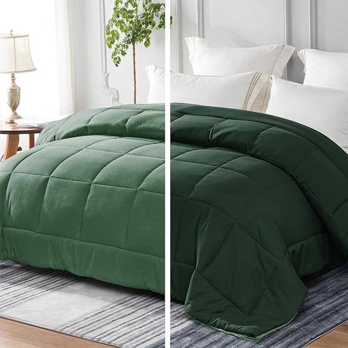 Vierkant dekbed 200x200 cm met microvezel tijk en ademende vulling voor alle seizoenen (8785356027711)