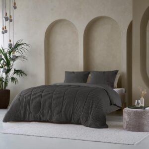 Warm Tweepersoons Dekbed zonder Overtrek - Zachte Teddystof - Wasbaar en Hypoallergeen - 140x200 cm (9101059341203)