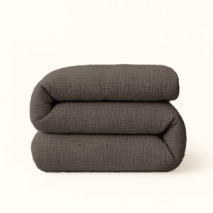 YNOT Dreambed Signature - Micro Mousseline Choclate Brown - 200x200 - Tweepersoonsdekbed - Dekbed Zonder Overtrek - Dreambed Signature - Wasbaar Hoesloos Dekbed - 30 dagen proefslapen - Dekbed met vaste overtrek (8721249456107)