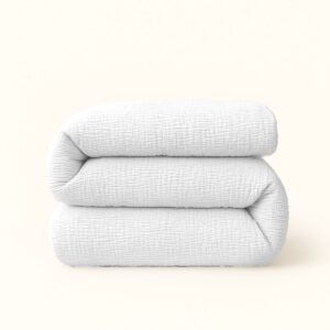 YNOT Dreambed Signature - Micro Mousseline Wit - 200x200 - Tweepersoonsdekbed - Dekbed Zonder Overtrek - Dreambed Signature - Wasbaar Hoesloos Dekbed - 30 dagen proefslapen - Dekbed met vaste overtrek (8721249456015)