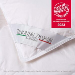 4-Seizoenen Dekbed Dons en Veren | Twee Delen (170+110 g/m²) met Knoppen | 100% Katoenen Tijk | Gemaakt in Italië (200x200 cm) (9101066148864)