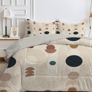 Bruin Dubbel Dekbed 200x200 Zomer Herfst Omkeerbaar Lichtgewicht Inclusief 2 Kussenslopen (9101117118754)