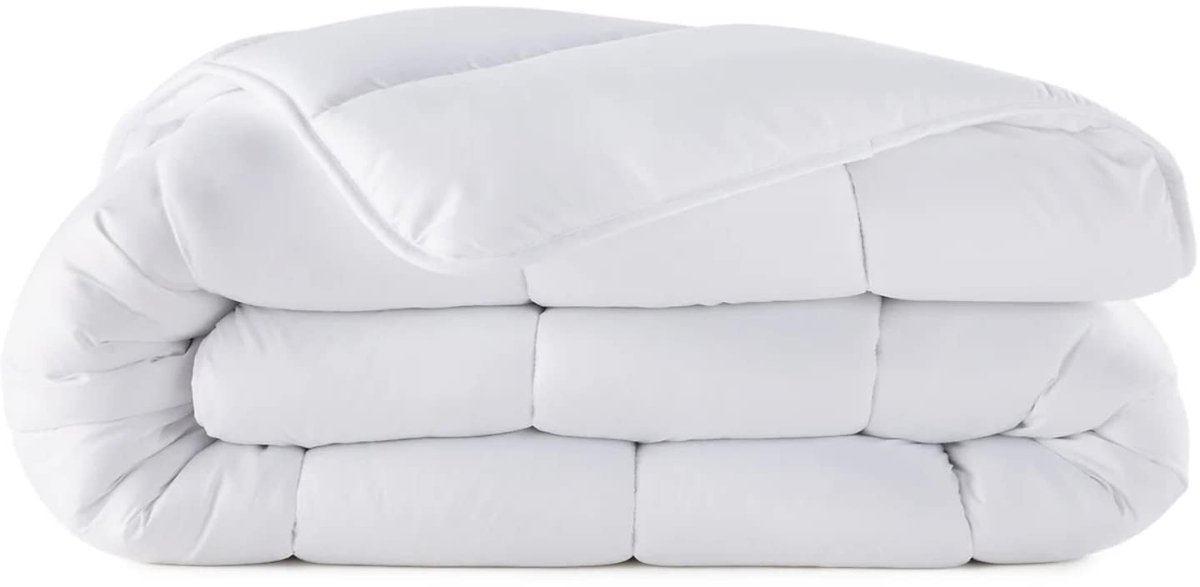 Dekbed 200x200 cm - 100% Gerecycled Microvezel - Oeko-Tex - 4-Seizoenen Dekbed voor Volwassenen en Kinderen - Wit (9101154063581)