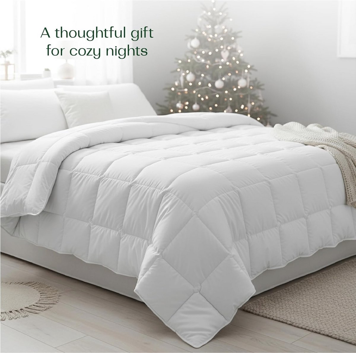 Dekbed 4 Seizoenen 200x220 cm, Lichte en Ademende Deken, Hypoallergeen en Mijtdicht, Perfect voor 1 of 2 Personen (9101038873411)