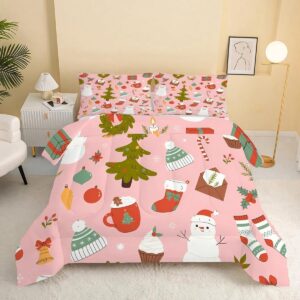 Dekbed Set - Vier seizoenen - Heerlijk Slapen - Omkeerbaar Design - 200x200 cm - Kerst Sneeuwpop (9101200646003)