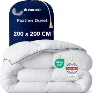 Dekbed Vulling - Veren Dons - Warme Nachten - Oeko-Tex Gecertificeerd - 200x200 cm - Wit (9101154274956)