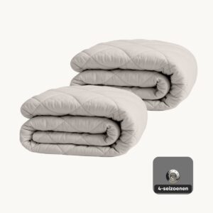 Dekbed Zonder Overtrek 140x200 - 4 Seizoenen - Wasbaar & Zacht - Offwhite - Y-NOT (8721302234307)