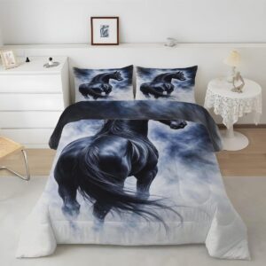 Dekbed zonder overtrek - Dekbedset Dekbed met kussenslopen - Slaapcomfort verbeteren - Omkeerbaar met print - 200x200 cm - Zwart Wit (9101209028381)