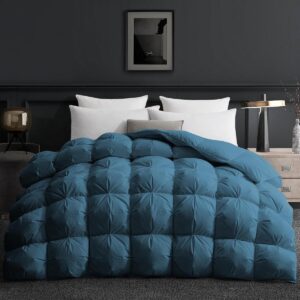 Donsdekbed 200x200 cm - 100% Katoenen Tijk - Donzen Dekbed voor Alle Seizoenen - Wasbaar (9101060642061)