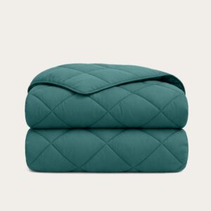 HappyBed Dekbed zonder overtrek 200x200 - Bedrukt dekbed zonder hoes - Hoesloos Dekbed met Print - Wasbaar - Tweepersoonsdekbed - Deep Jungle (8717752117567)