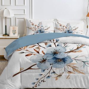Lichtgewicht Dubbele Zomer/Lente Dekbed met Bloemenprint 200x200 cm Inclusief 2 Kussenslopen (9101059736481)