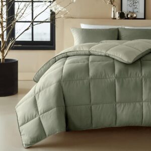 Luxe 2-in-1 Dekbed met Vaste Overtrek - Wasbaar & Hypoallergeen - Percale Katoen - Dekbed Zonder Overtrek - 200x200 cm (9101142945097)