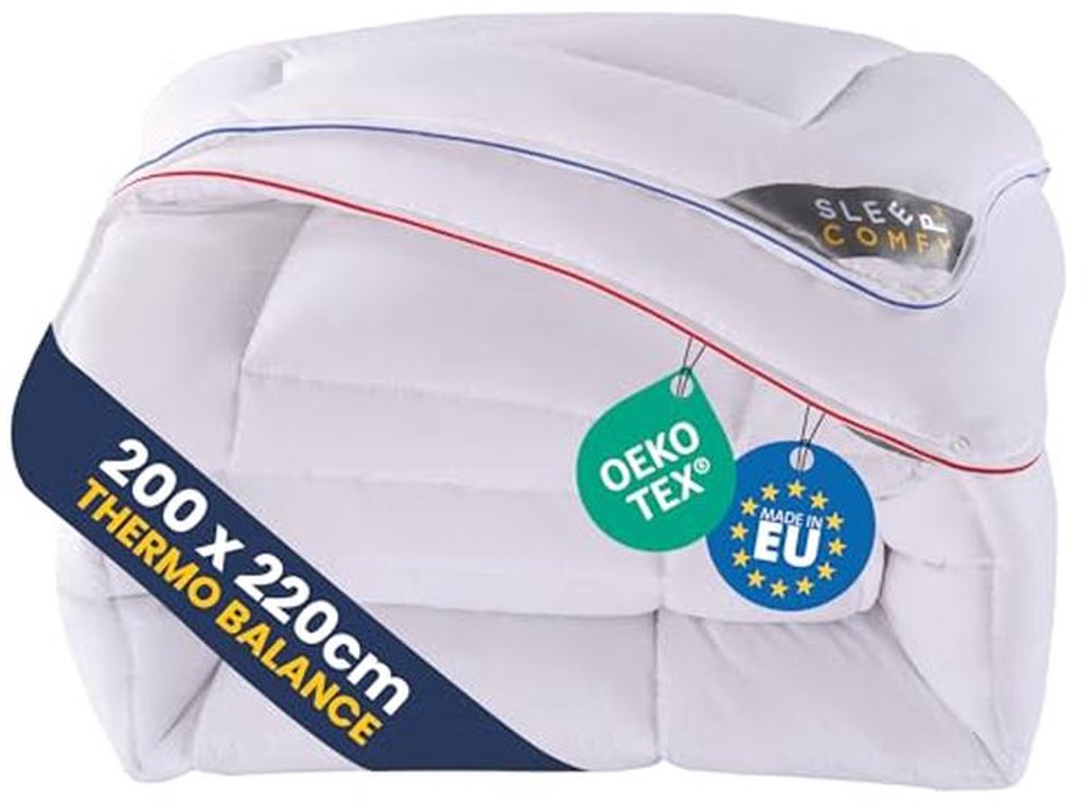 Luxe 4-seizoenen Dekbed 200x220 - Antibacterieel & Wasbaar, Oeko-Tex Gecertificeerd (9101055505050)