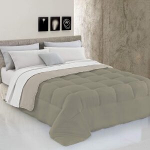 Luxe Twin-Tone Winterdekbed 200x200 cm Grijs/Crème Warm Gevoerd (9101152265680)