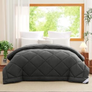 Microvezel 4-seizoenendekbed 140x200 cm - Grijs - 300 g/m² - Ademend en machinewasbaar (6154035249270)