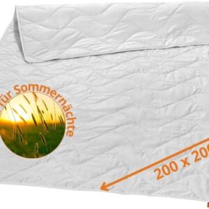 Natuurlijk Dekbed - Zomerdeken Zijde - Warme Nachten - Vochtregulerend Ademend - 200x200 cm - Wit (9101154357550)