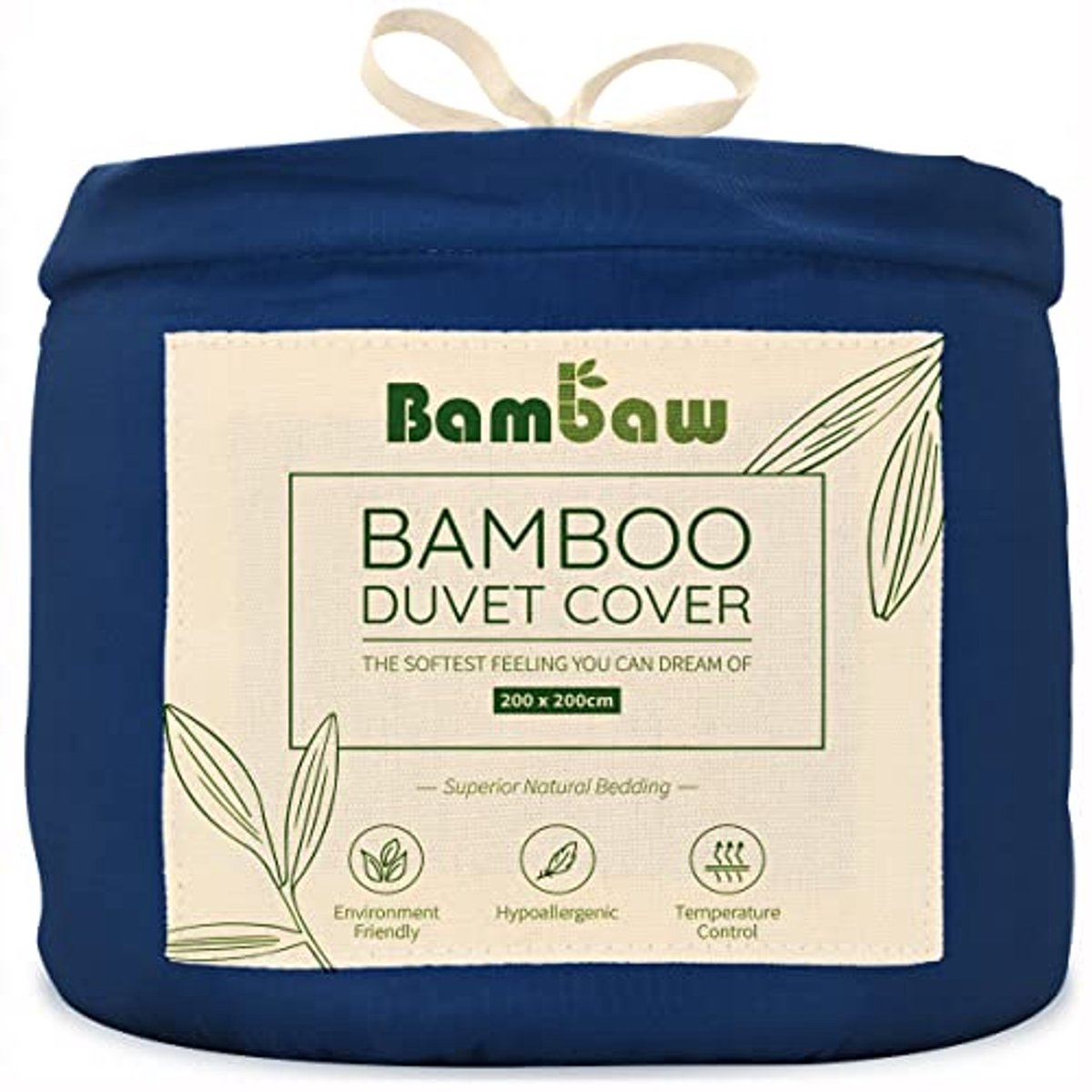 Navy Dubbel Dekbedset van Bamboe | Zacht en Ademend Beddengoed | Hotel Kwaliteit | 200x200 (6153928774783)