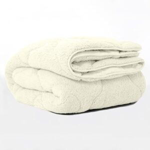 Teddy Dekbed zonder Overtrek - Premium - Beige - 200x200 cm - Tweepersoons - Superzacht & Wasbaar - Inclusief Kussenslopen (8785350709767)