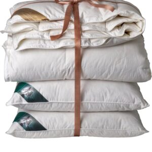 Ten Cate Dekbed - Dekbed 200x200 - dekbedden - 4 seizoenen dekbed - 90% ganzendons - inclusief 2 eendenveren hoofdkussens (8720254109909)