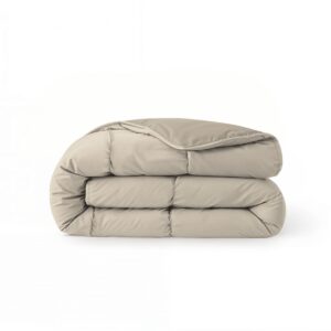 Zelesta Comfort Duo - 200x200 Taupe & Champagne - Zomerdekbed zonder overtrek - Zomerdekbed zonder hoes - Zomerdeken - Dekbed met vaste overtrek (8721284919841)